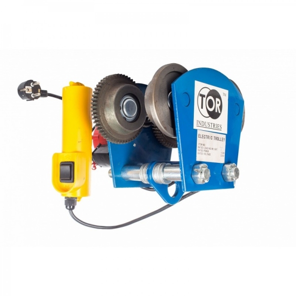 Preview: ELEKTROLAUFKATZE HD, 500 KG Preview: ELEKTROLAUFKATZE HD, 500 KG, Der HD-Elektrolaufkatze wird von einem Elektromotor angetrieben und kann mit einem elektrischen Hebezeug oder einem manuellen Lift verwendet werden. Diese Fahrwerke ermöglichen eine genaue Positionierung und eine einfache Bewe