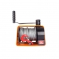 Preview: Manual rope winch (worm wheel) VS 500, 500 kg, rope length 25 m, The VS hand drum winch is a powerful industrial winch with worm gear. The advantage of the worm gear in front of the gearbox is greater reliability and opacity, as well as the ability to wor