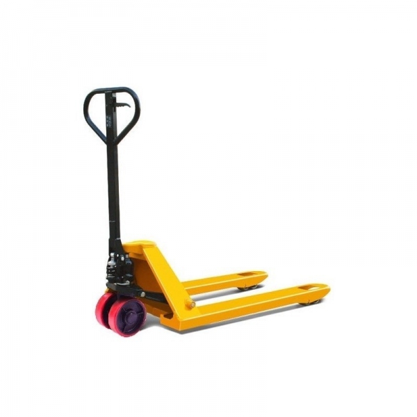 Hydraulic pallet truck BFB 2500 kg, 200 mm, Starting height. mm: 85 Load capacity, kg: 2500 Lifting height, mm: 195 Fork length, mm: 800 Fork width, mm: 540 Ergonomic handle: with rubber lining Turning radius, mm: 1395 Short version: yes Use places: with