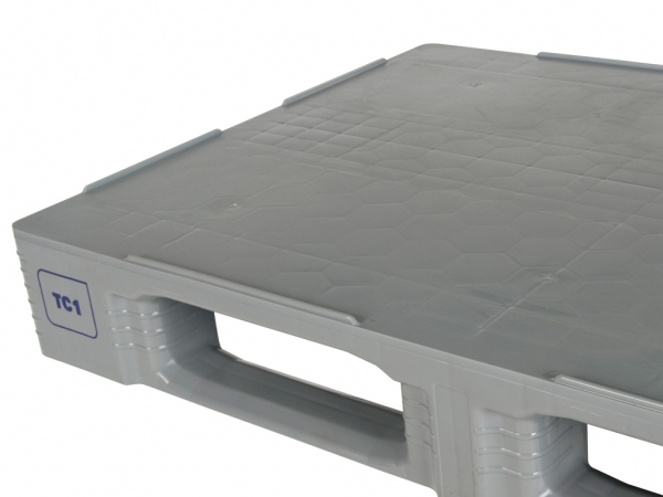 HYGIENE PALLET TC1 made of plastic, 1200 x 800 mm, clean room