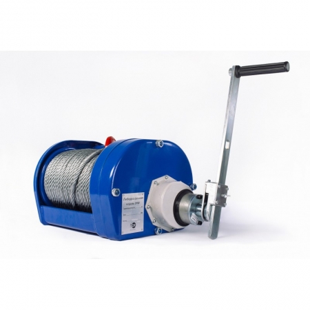 HAND ROPE (GEAR) YHW, 3.0 T, ROPE LENGTH 40 M, The manual drum winch type JHW is a versatile, multifunctional winch for industrial use. It works in both handle rotation and oscillation mode. It is equipped with a friction brake mechanism (raising and lowe