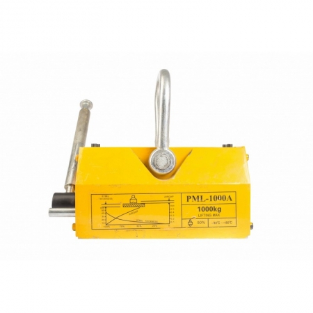 LIFTING MAGNET, CRANE MAGNET PML-A 1000 KG, The PML-A lifting magnets are used to lift and move loads made of ferromagnetic materials. The PML-A lifting magnets are equipped with strong neodymium permanent magnets (NdFeB). The lifting magnets meet the qua