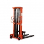 Preview: HIGH LIFTING CAR WITH EXTENDING FORKS 320-750 MM, CTY 1.0 T X 2.0 M, Fork rollers, mm: 74x52 Lifting speed, mm / s: 20 Leverage, kg: 24 Mounting height, mm: 90 Total length: 1410 Wheel material: nylon Center of gravity, mm: 600 Overall width, mm: 780 Grou
