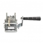 Preview: MANUAL ROPE WINCH (GEAR) LHW-1200, 500 KG, ROPE LENGTH 20 M, Gear type: gear Rope available: + Rope diameter, mm: 4 Rope length, mm: 20 000 Load capacity, kg: 500 Effort, kg: 23 Dimensions, mm: 270x180x140 Weight (KG): 4.60